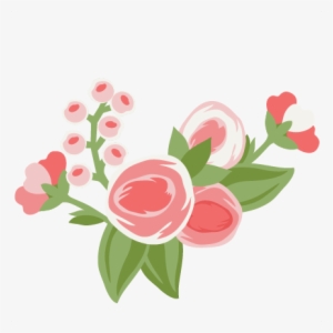 Pretty Flower Group Cut File Svg Cutting File For Scrapbooking - Cute Pink Flower Png #1534826