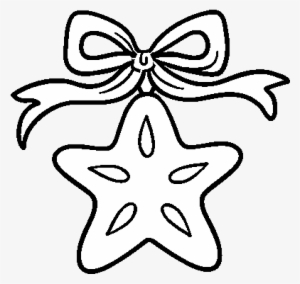 A Christmas Star Coloring Page - Dibujos De Adornos Navideños Para Colorear #1534853