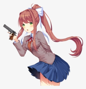 Mediamonika With A Gun - Doki Doki Literature Club Fat #1535250 Mediamonika With A Gun - Doki Doki Literature Club Fat #1535250