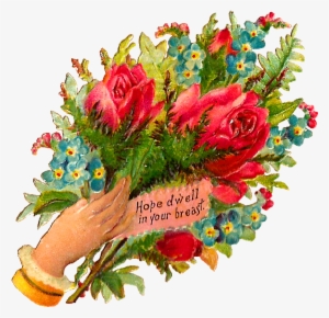 Free Flower Bouquet Graphic - Forget Me Not Red Flower #1536016