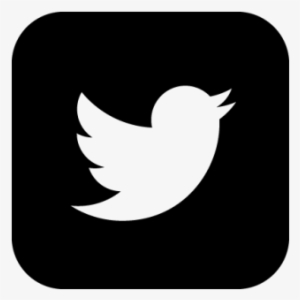 Facebook Icon Black And White Twitter Square Black - Twitter Logo Black Vector #1536816
