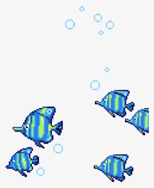 The Great Barrier Reef Can Be Seen From Outer Space - Animated School Of Fish Gif #1537066