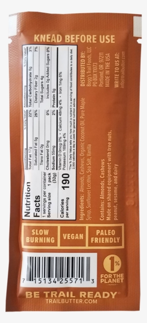 Trail Butter Maple Syrup & Sea Salt Nut Butter Blend #1537958 Trail Butter Maple Syrup & Sea Salt Nut Butter Blend #1537958