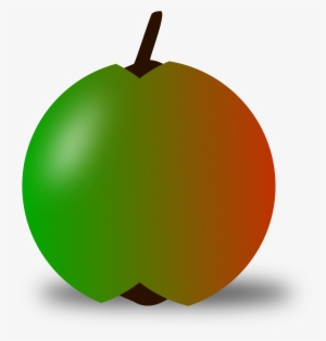 This Free Icons Png Design Of Red And Green Apple #1537960