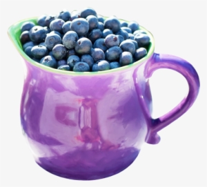 Download Blueberries In Jug Png Image - Blueberry #1539015