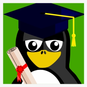 Graduation Clipart Penguin - Graduate Penguin Shower Curtain #1540123