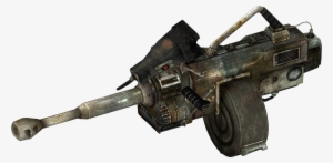Minigun Drawing Fallout - Fallout New Vegas Energy Weapons #1541450