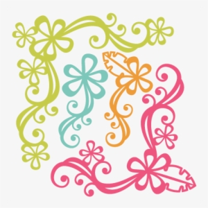 Hibiscus Flourishes Svg Scrapbook Cut File Cute Clipart - Scrapbooking #1541693
