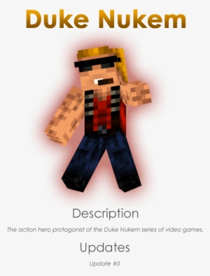 Rgxpng - Duke Nukem Skin Minecraft #1542819