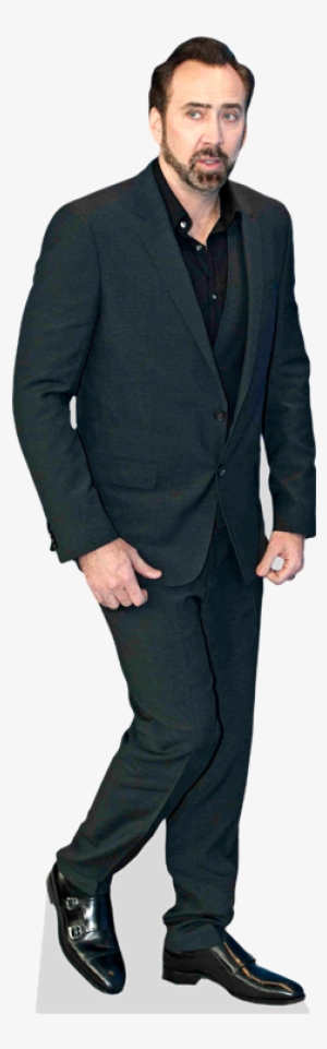 Nicolas Cage Blue Suit Cardboard Cutout Nicolas Cage, - Nick Cage Cut Out #1543019