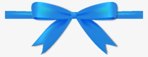 Ribbon Blue Png - Vector Ribbon Bow Png #1543586