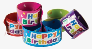 Happy Birthday Balloons Slap Bracelets Alternate Image #1543819
