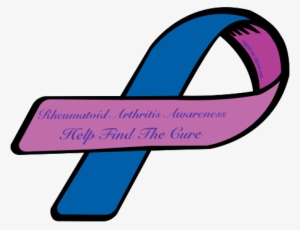 Rheumatoid Arthritis Awareness Ribbon - Type 1 Diabetes Ribbon #1543907