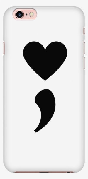 Semicolon Heart Phone Case - Semicolon Phone Case #1543910