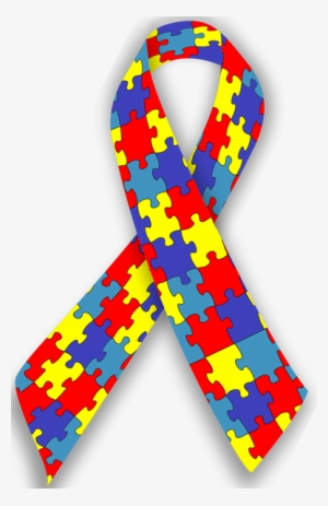Autism Awareness Ribbon Clipart - Autism Spectrum Disorder Ribbon #1543933