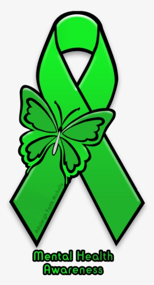 Mental Health Awareness Ribbon Png - Mental Health Ribbon #1544086