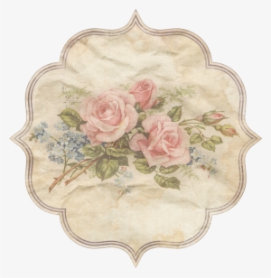 Labels Etiquetas Rótulos Vintage Para Diseños Png - Vintage Gold Embossed Style Filigree And Roses Tote #1544175