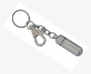 Satin Chrome Oil Vial Keychain #1544394