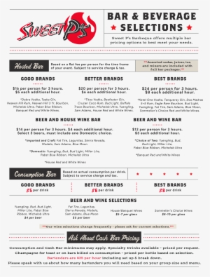 Click Here For A Sweet P's Catering Quote - Bar #1545035