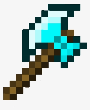 Minecraft Diamond Axe - Minecraft Battle Axe #1548135