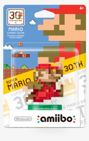 Mario 30th Anniversary Classic Colors Amiibo Box - Amiibo Mario 30 #1548519