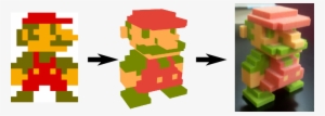 Drawn Mario 8 Bit - Video Game Character 2d #1548836