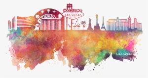 Click And Drag To Re-position The Image, If Desired - Las Vegas Skyline Png #1548947