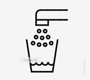 Vector Icon Of Glass Filling Up With Tap Water - Water Filling Icon #1549017