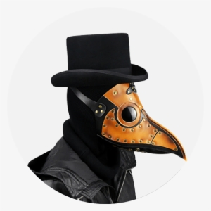 Plague Doctor Faux Leather Mask #1549546