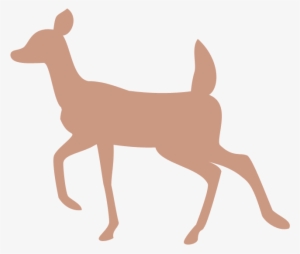 Doe And Fawn Silhouette At Getdrawings - Deer #1550118