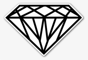 Black Diamond Drawing At Getdrawings - Diamond Tattoo Black And White #1550784