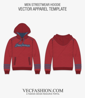 Men Streetwear Hoodie Fashion Flat - Hoodie Flat #1550871