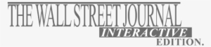 The Wall Street Journal Ie Logo Png Transparent & Svg - Wall Street Journal #1550872