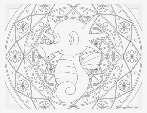 Adult Pokemon Coloring Page Horsea - Coloring Book #1550978