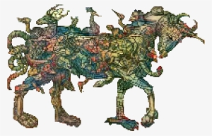 Stain Glass Menagerie Chimera Big - Cartoon #1551188