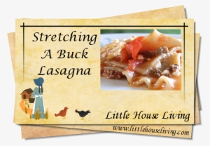 Stretching A Buck Lasagna - Bun #1551870