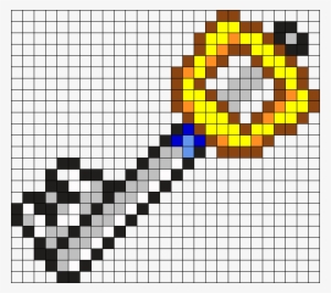 Keyblade Kh Perler Bead Pattern / Bead Sprite - Keyblade Perler Bead Pattern #1552909