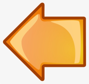 Computer, Back, Icon, Left, Right, Arrow, Cartoon - Left Arrow Png Orange #1554170