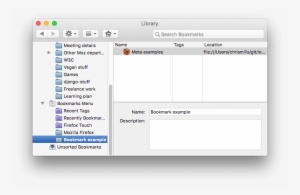 The Firefox Bookmarks Panel, Showing A Bookmarked Example - Bookmark #1555072