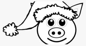 Animal Coloring Coloring Page Farm Animal Pig Coloring - Penguin Santa Yard Sign #1555232