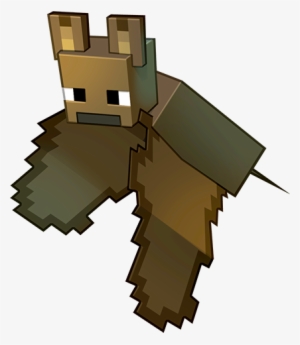 Minecraft Game Art Illustration - Minecraft Bat Sitting Png #1555441