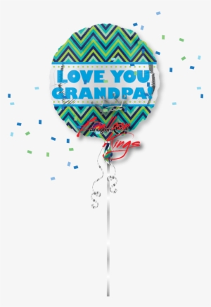 Love You Grandpa - Anagram 18 Inch Circle Foil Balloon - Love You Grandpa #1555966