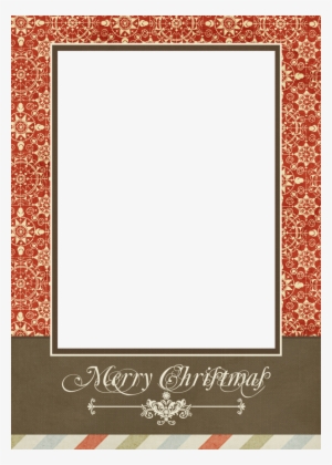 Christmas Postcard Frame Png Clipart Christmas Card - Magic Of Christmas Shower Curtain #1556048