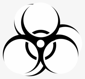 Biohazard Laser Tag Clip Art - Biohazard Sign Black And White #1557261