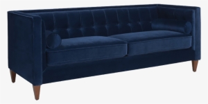 Josephine Navy Velvet Sofa #1557346