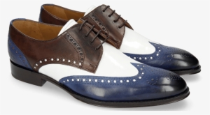 Derby Shoes Kane 5 Saphir Mogano Soft Patent White - Suede #1557914