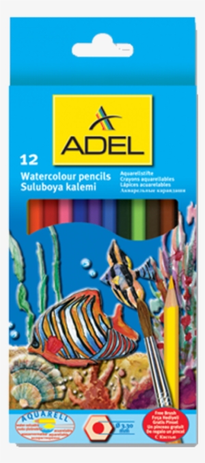 Griphy 07-1100x1100 - Adel 12 Watercolour Pencils With Free Brush #1558390