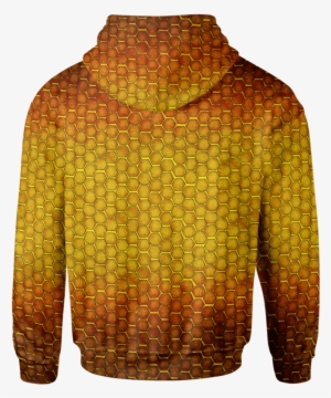 Honeycomb Zip Hoodie - Hoodie #1558744