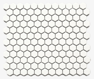 Bt Pm White Tiny Hexagon Porcelain Mosaic - Bromination Of Perylene Diimides #1558762