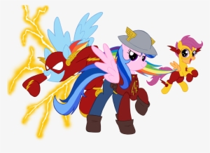 #1416974 - Artist - Edcom02, Artist - Jmkplover, Crossover, - Rainbow Dash And Flash Comic #1559325